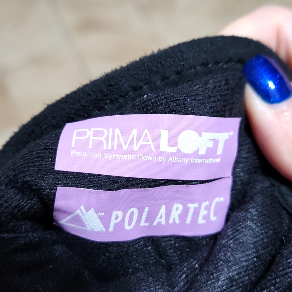 Grandoe Ladies Fleece & Polartec Gray & Black Gloves - Picture 10 of 10
